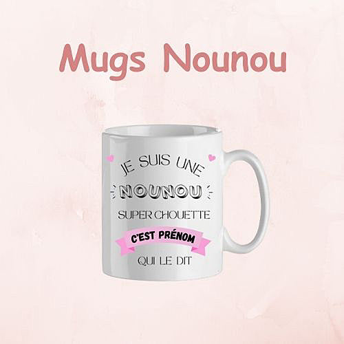 Mug Personnalisé Prénom Merci Nounou Avec Photo - Cadeau Original Tasse Super Nounou