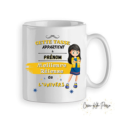 Mug Meilleur râleur râleuse de l'univers cadeau humour personnalisé