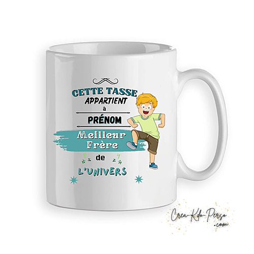 Mug du meilleur Frère de l'univers personnalisé