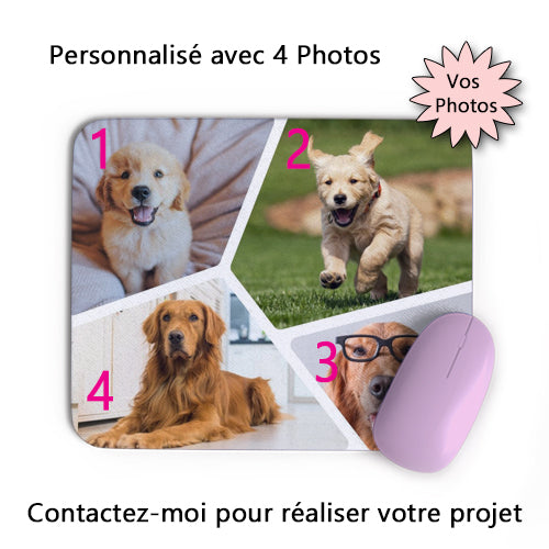 tapis de souris personnalisé plusieurs photos