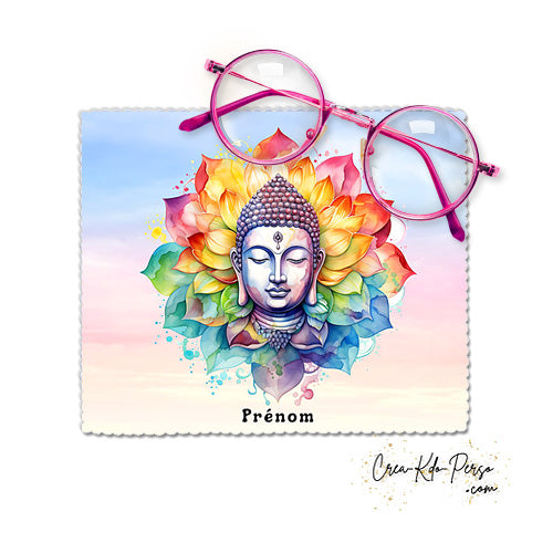 Essuie-lunette Chiffonnette personnalisable motif spirituel Zen Attitude