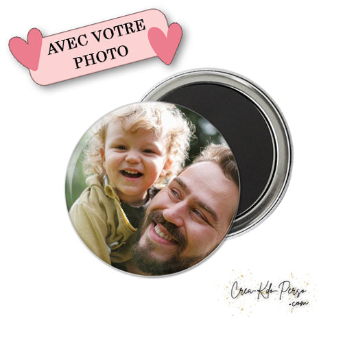 magnet personnalisé photo en métal pour frigo