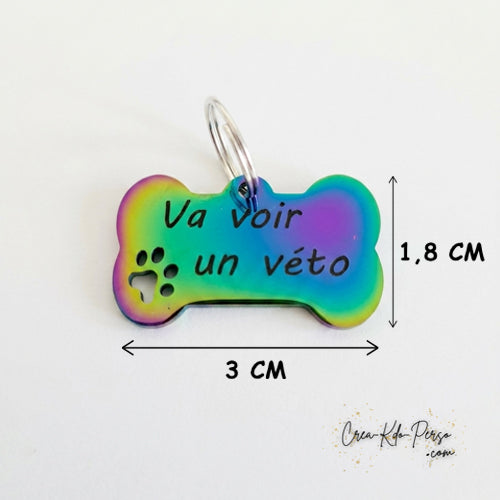 médaille personnalisée gravure pour petit chien