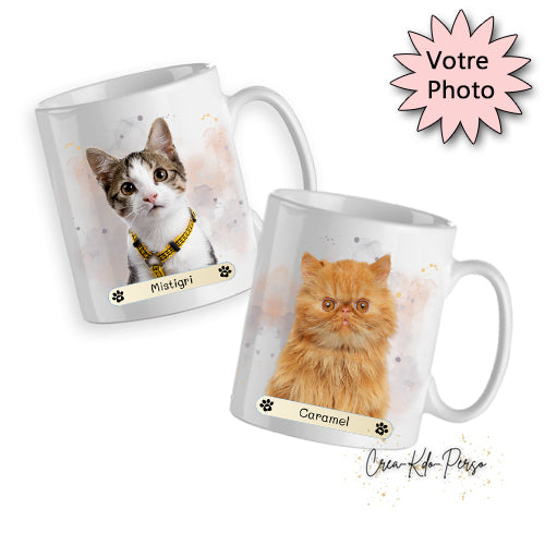 mug personnalisé avec la photo de votre chat chaton