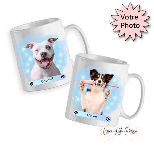 mug personnalisé avec la photo de votre chiot chien