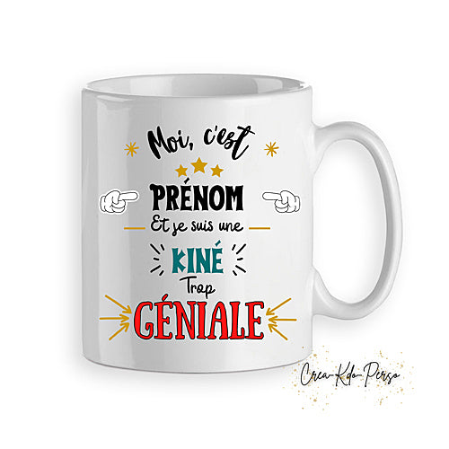mug cadeau kiné kinésithérapeute personnalisé