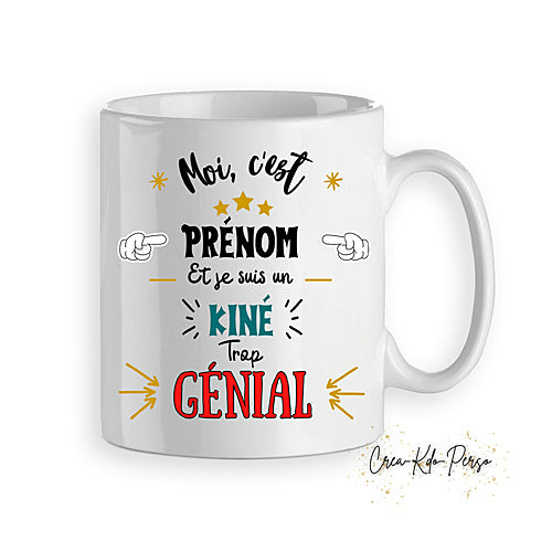 mug cadeau kiné kinésithérapeute personnalisé