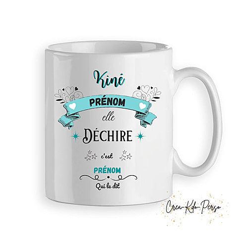 mug cadeau kiné kinésithérapeute personnalisé