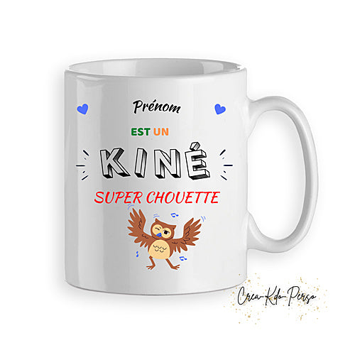 mug cadeau kiné kinésithérapeute personnalisé