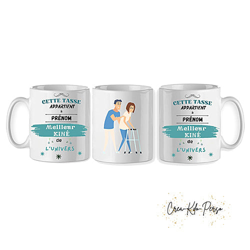 mug cadeau kiné kinésithérapeute personnalisé