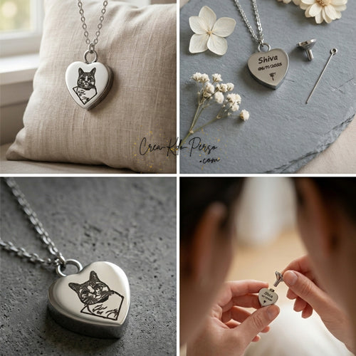 pendentif urne commémorative personnalisé