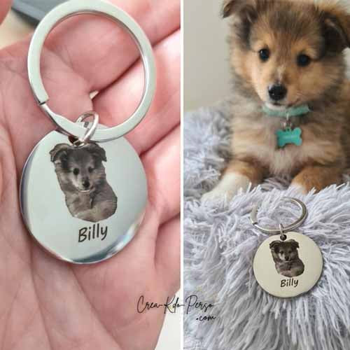 porte clé gravé gravure photo prénom message cadeau fête des mères père noël anniversaire