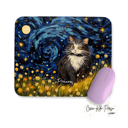 tapis de souris thème chat et chaton personnalisé