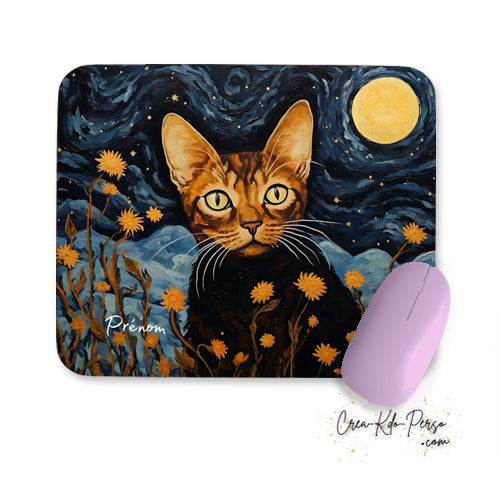 tapis de souris thème chat et chaton personnalisé