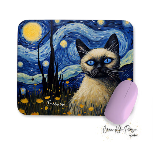 tapis de souris thème chat et chaton personnalisé