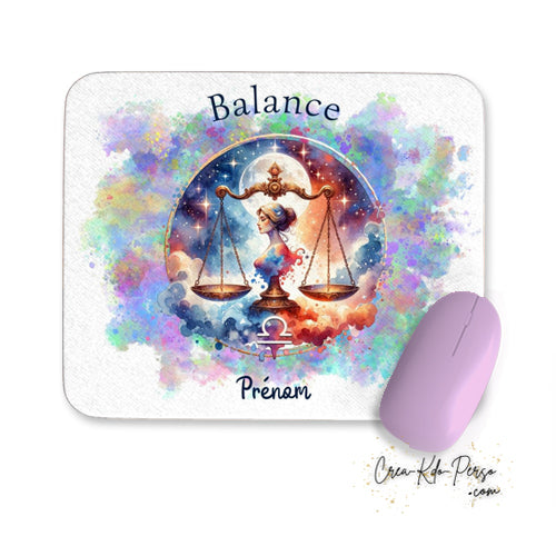 tapis de souris personnalisé astrologie balance