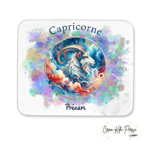 Tapis de souris personnalisé signe astrologique Capricorne horoscope