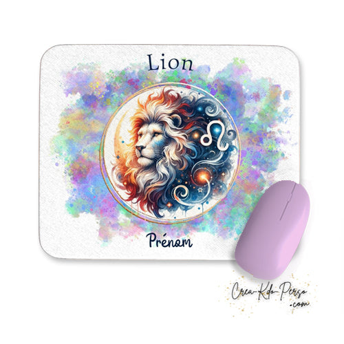 tapis de souris personnalisé astrologie lion