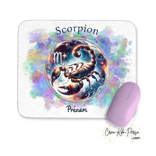 tapis de souris personnalisé astrologie scorpion