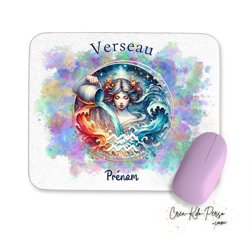 tapis de souris personnalisé astrologie verseau