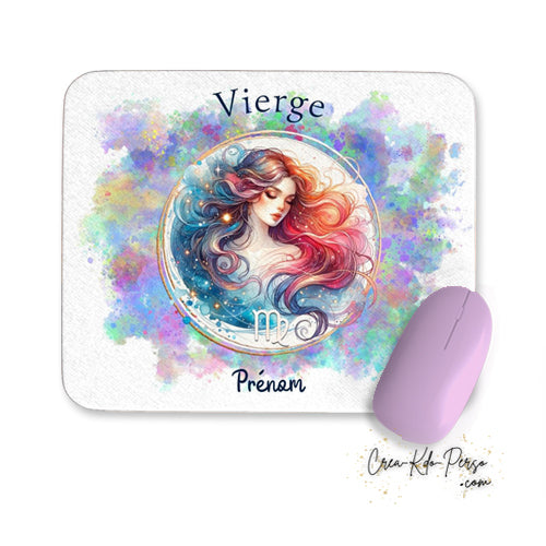 tapis de souris personnalisé astrologie vierge