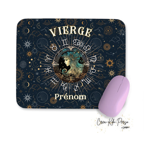 Tapis de souris personnalisé signe astrologique horoscope Vierge
