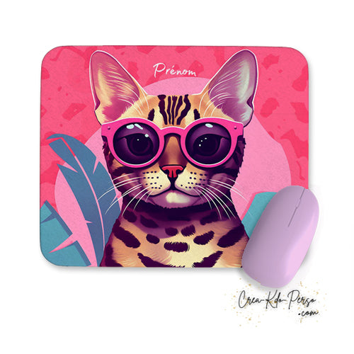 tapis de souris thème chat et chaton personnalisé