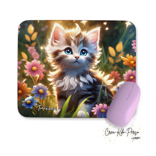 tapis de souris thème chat et chaton personnalisé
