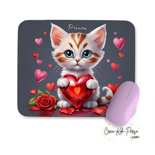 tapis de souris thème chat et chaton personnalisé