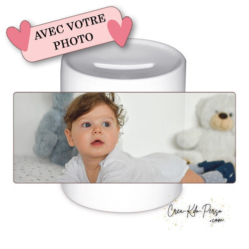 tirelire personnalisée photo