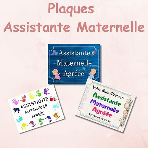 Plaques Assistante maternelle