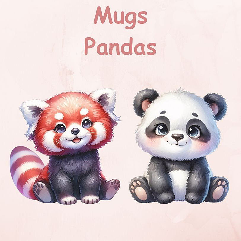 Mugs Pandas et Pandas roux