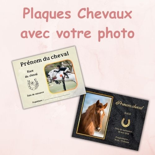 Plaques de box avec photo