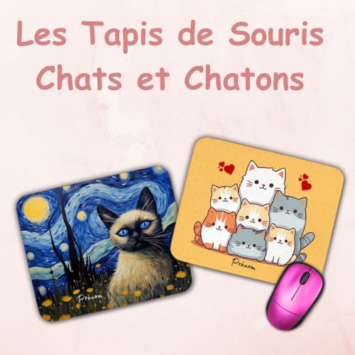 Tapis de souris thème chats et chatons