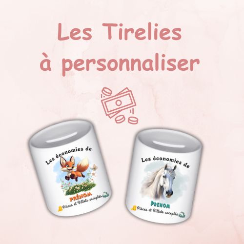 Tirelires à personnaliser