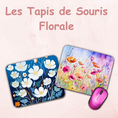 Tapis de souris thème Florale fleurs