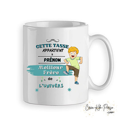 Mug du meilleur Frère de l'univers personnalisé