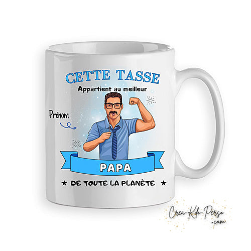 mug personnalisé cadeau papa
