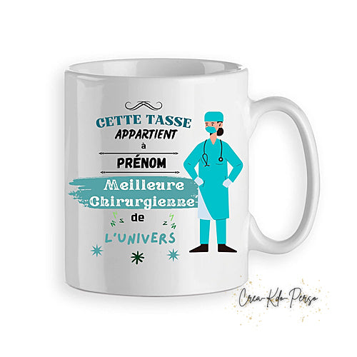 Mug Chirurgien Docteur meilleur de l'univers personnalisé
