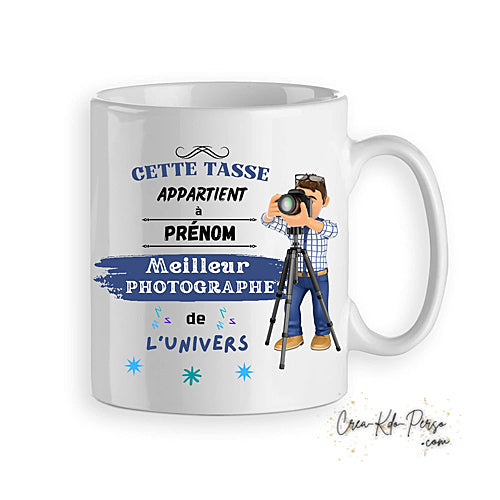 Mug meilleur Photographe de l'univers personnalisé
