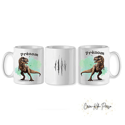 Mug cadeau Dinosaure Tyrannosaure rex T-rex personnalisé