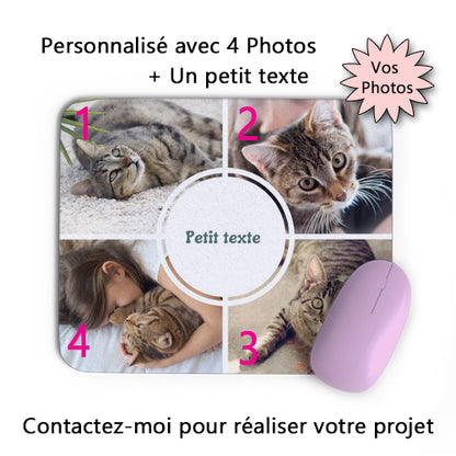 tapis de souris personnalisé plusieurs photos