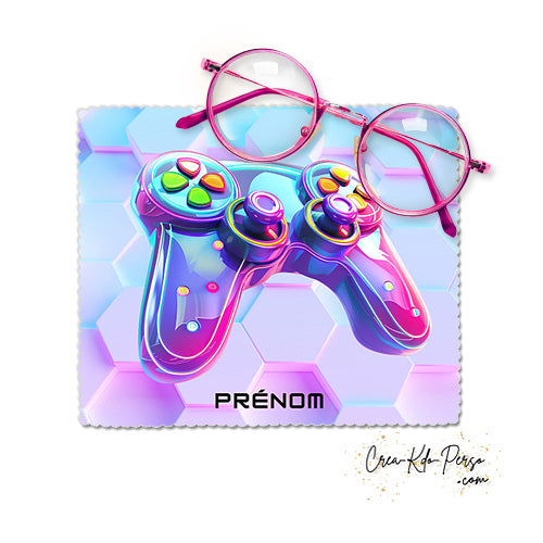 Essuie-lunette Chiffonnette personnalisable gaming manette jeu vidéo