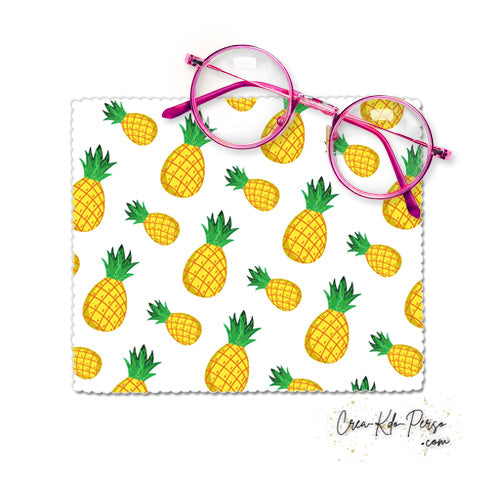 Essuie-lunette Chiffonnette motif Ananas