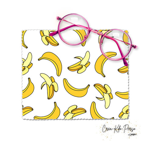 Essui-lunette Chiffonnette motif Bananes pelées en vrac