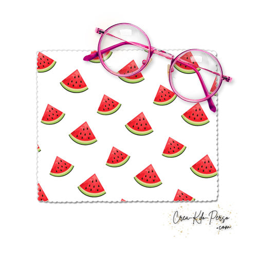 Essuie-lunette Chiffonnette motif Quart de Pastèque fruitée