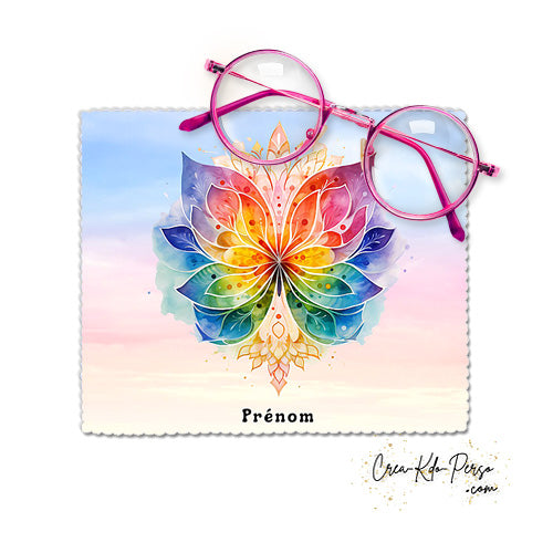 Essuie-lunette Chiffonnette personnalisable motif papillon mandala Zen Attitude