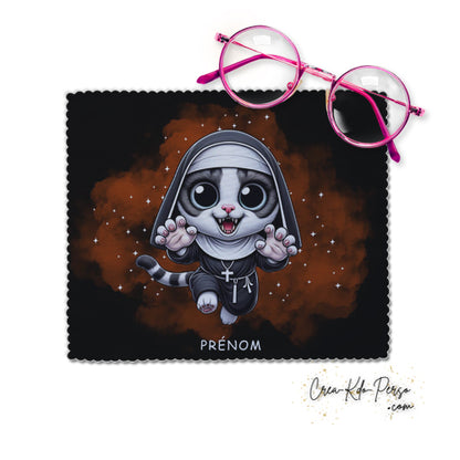 Chiffon à lunettes chat parodie la none horreur humour
