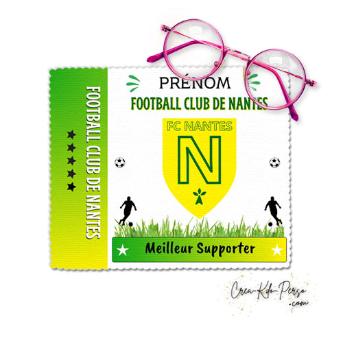 essui lunette football FC Nantes  