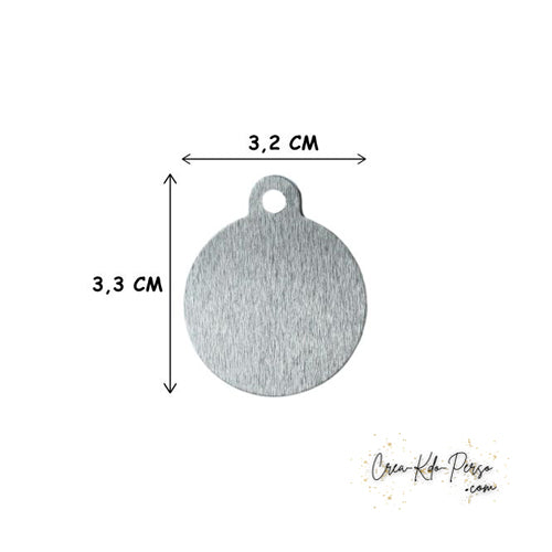 Médaille identification cheval personnalisée pendentif pour licol motif floral rose